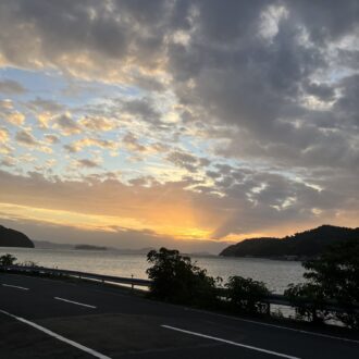 夕陽が綺麗に🌆✨...